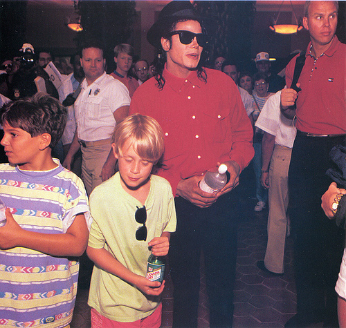 Young Macaulay Culkin with Michael Jackson
